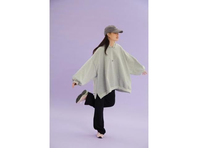 DUCKYBOY Duckyboy Oversized Hoodie Grey - view 3