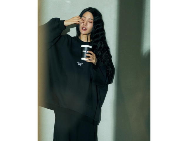 DUCKYBOY Duckyboy Oversized Jumper Black - view 2
