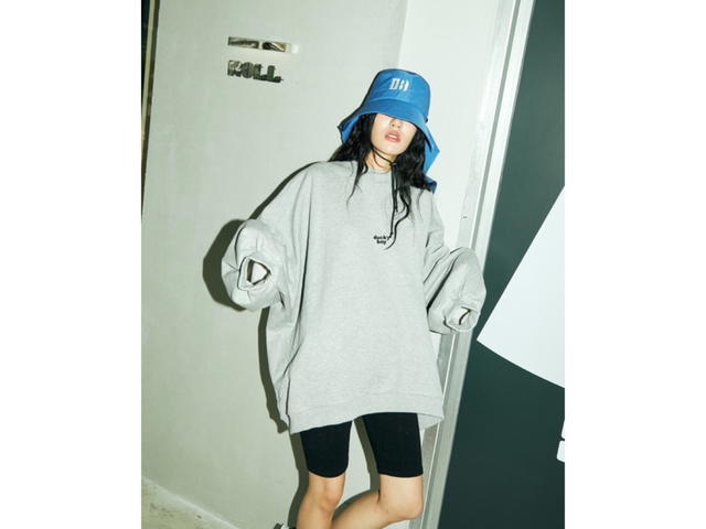 DUCKYBOY Duckyboy Oversized Jumper Grey - view 2