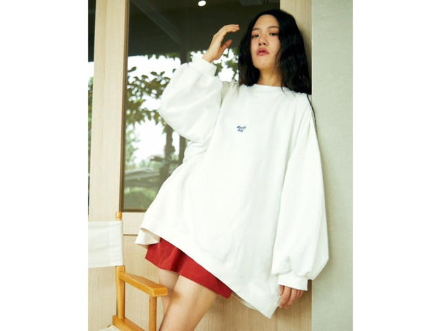 DUCKYBOY Duckyboy Oversized Jumper Ivory - view 2