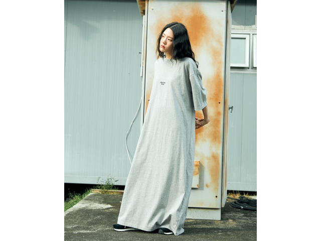 DUCKYBOY Duckyboy Oversized Maxi Dress Grey - view 2