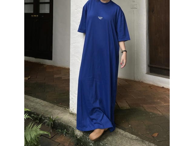 DUCKYBOY Duckyboy Oversized Maxi Dress Royal Blue - view 2