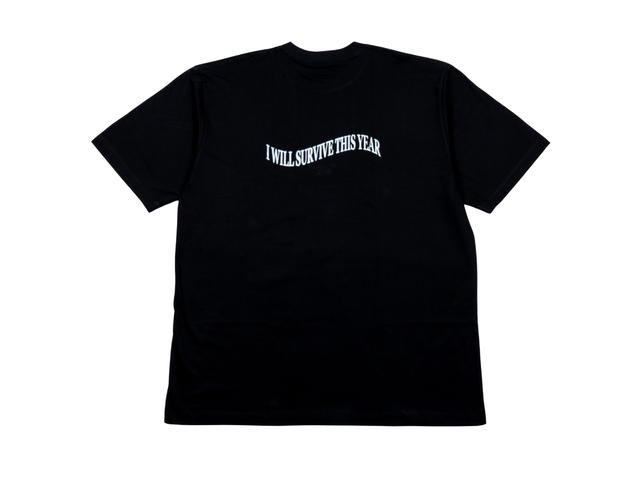 DUCKYBOY Duckyboy Oversized Tee I Will Survive This Year Black - view 1