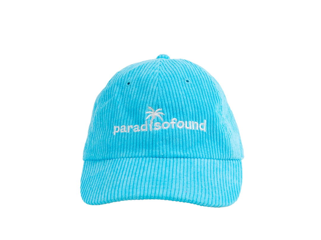 DUCKYBOY Duckyboy Paradisofound Corduroy Cap Aqua