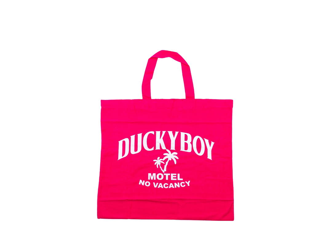 DUCKYBOY Duckyboy Pillow Tote Motel No Vacancy Hot Pink