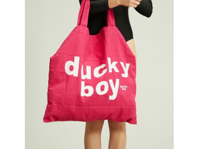 DUCKYBOY Duckyboy Pillow Tote Motel No Vacancy Hot Pink - view 3