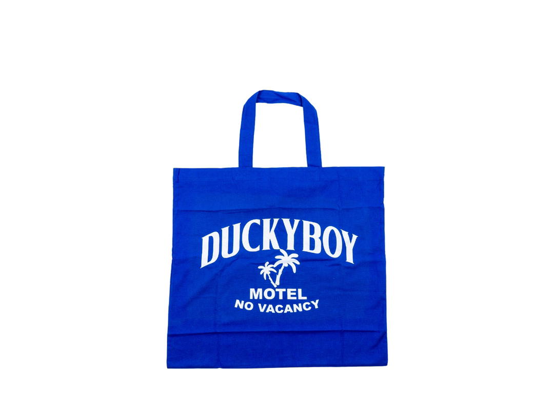 DUCKYBOY Duckyboy Pillow Tote Motel No Vacancy Royal Blue