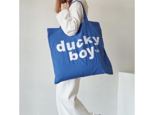 DUCKYBOY Duckyboy Pillow Tote Motel No Vacancy Royal Blue - view 3