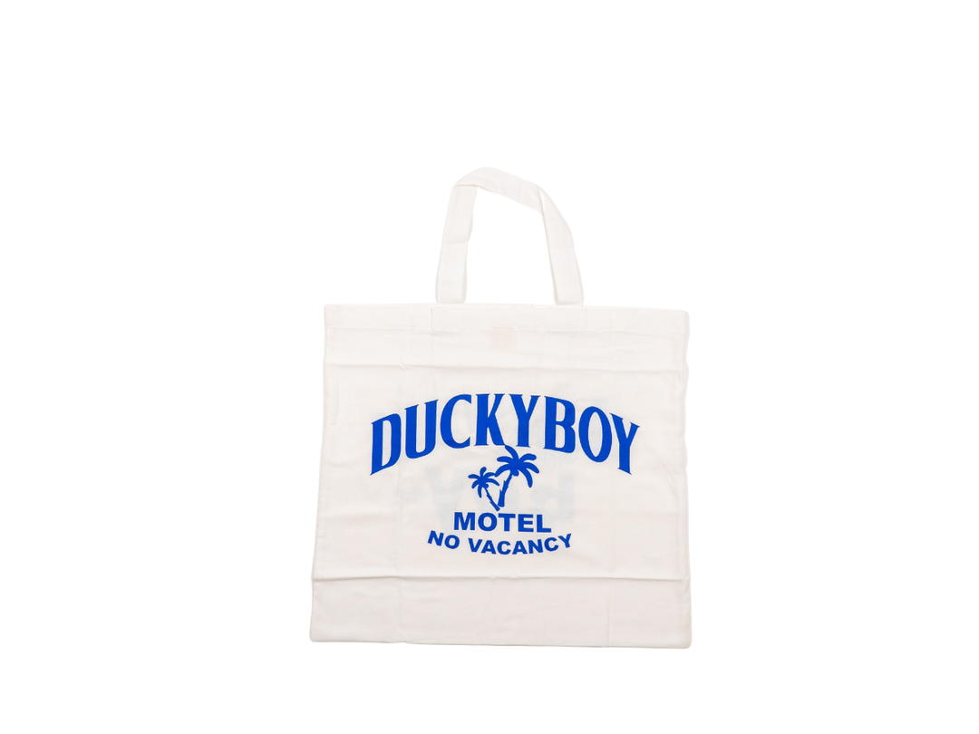 DUCKYBOY Duckyboy Pillow Tote Motel No Vacancy White