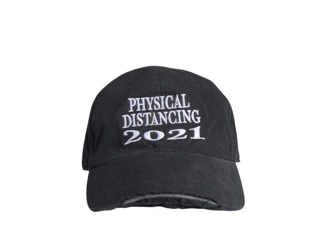 DUCKYBOY Duckyboy Ripped Cap Physical Distancing 2021 Black