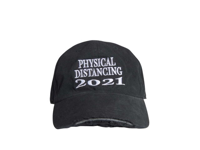DUCKYBOY Duckyboy Ripped Cap Physical Distancing 2021 Black - view 1