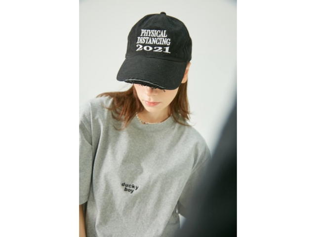 DUCKYBOY Duckyboy Ripped Cap Physical Distancing 2021 Black - view 5