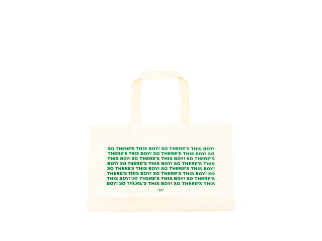 DUCKYBOY Duckyboy So There's This Boy Tote Ivory Green - view 1