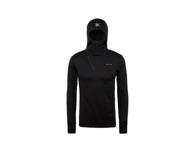 District Vision District Vision Hooded Grid Fleece Black - view 1