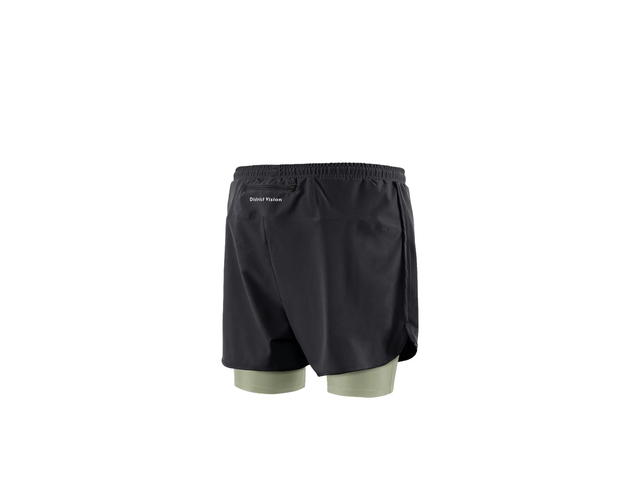 District Vision District Vision Layered Pocketed Trail Shorts Black/Ash - view 2