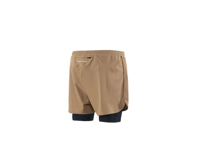 District Vision District Vision Layered Pocketed Trail Shorts Morel/Black - view 2