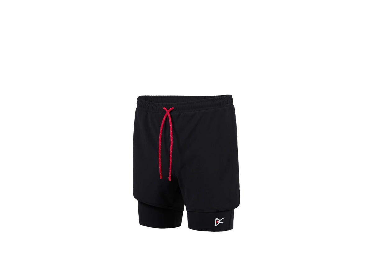 District Vision District Vision Layered Pocketed Trail Shorts Black