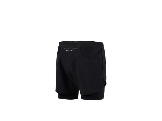 District Vision District Vision Layered Pocketed Trail Shorts Black - view 2