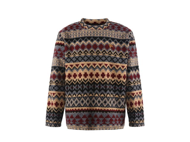 District Vision District Vision Jacquard Knit Crew Neck Fair Isle - view 1