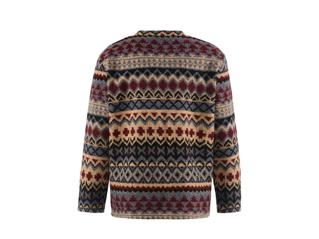 District Vision District Vision Jacquard Knit Crew Neck Fair Isle - view 2