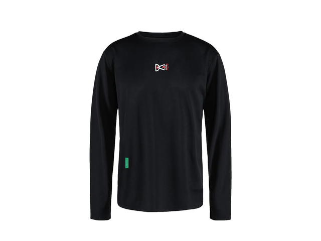 District Vision District Vision Long Sleeve Boxy Training Tee Black - view 1