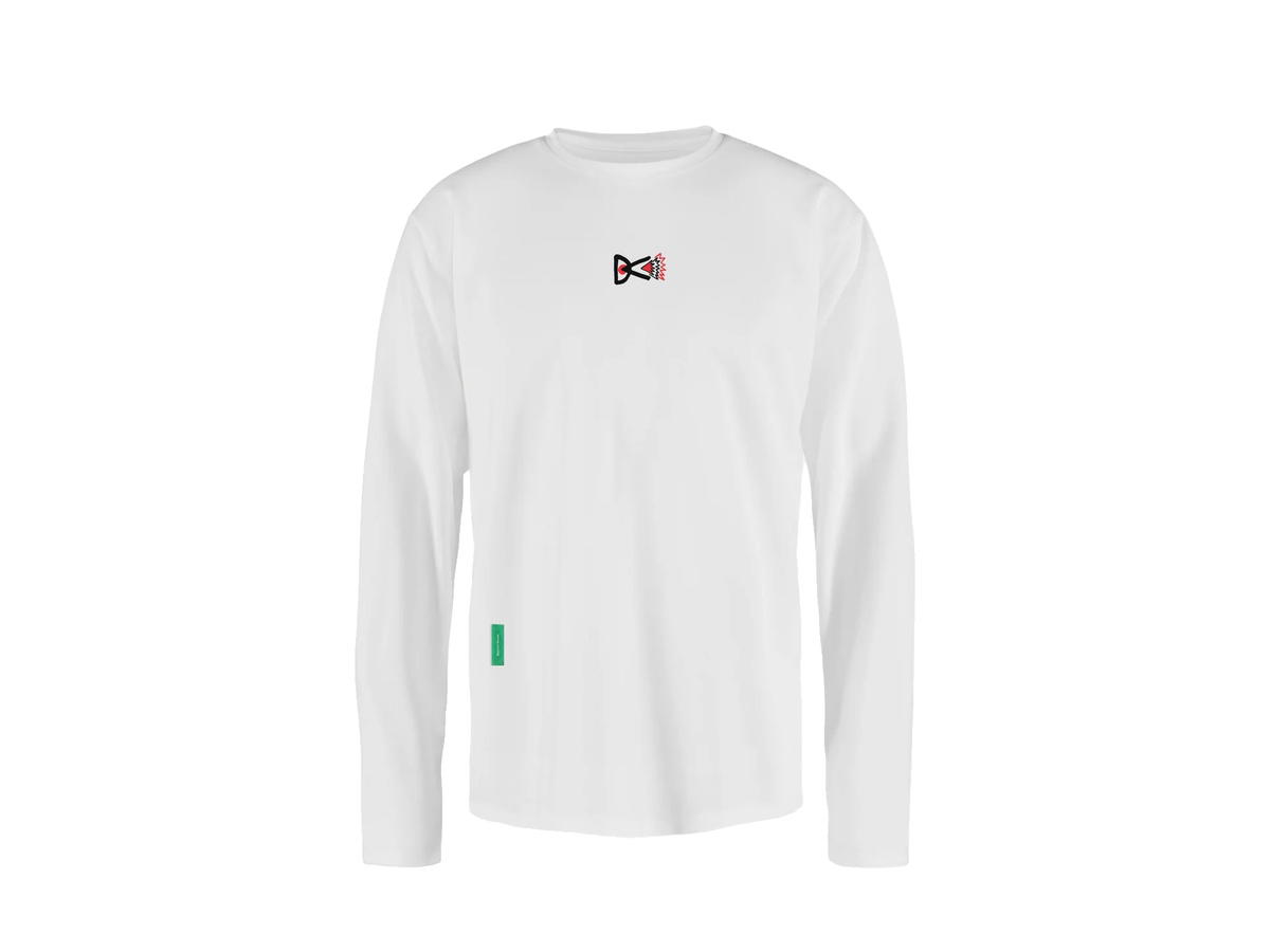District Vision District Vision Long Sleeve Boxy Training Tee White