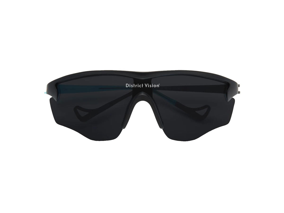 District Vision District Vision Junya Racer Glasses Azure Black D+ Onyx Mirror Lenses