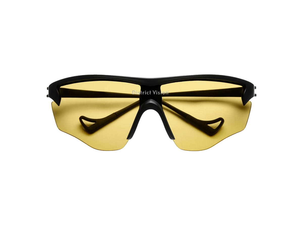 District Vision District Vision Junya Racer Glasses BlackD+ Sports Yellow Lenses