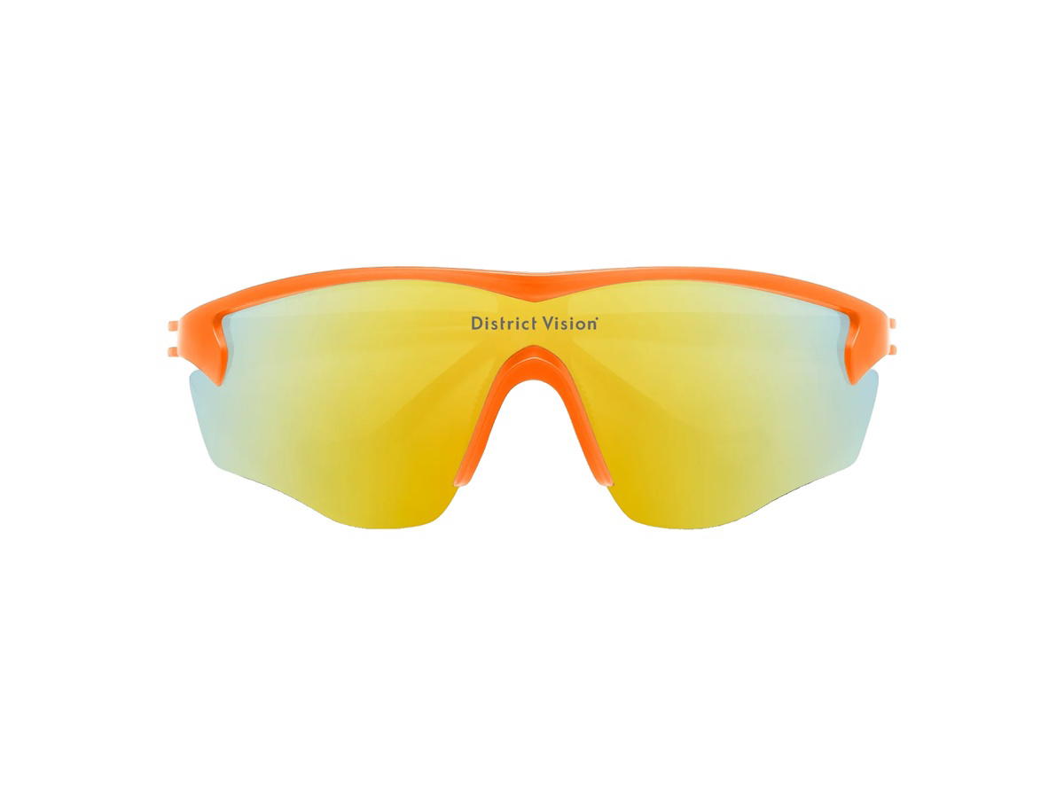 District Vision District Vision Junya Racer Glasses Citrus D+ Amber Mirror Lenses