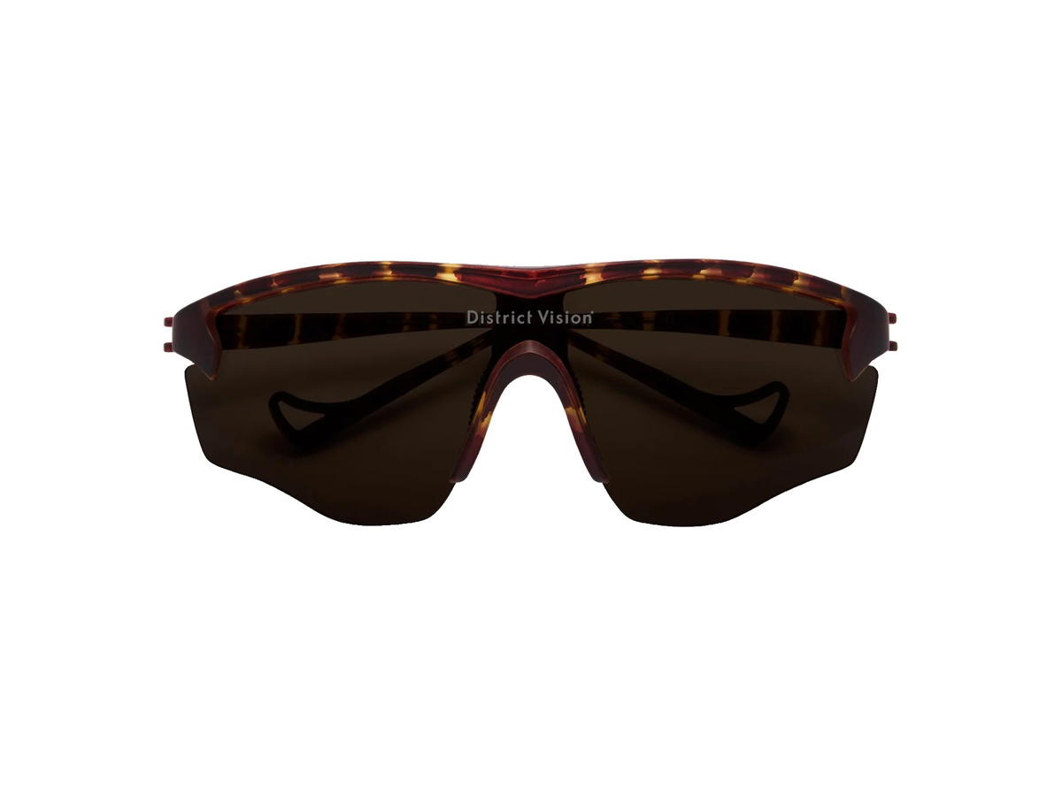 District Vision District Vision Junya Racer Glasses Brown MosaicD+ Copper Lenses
