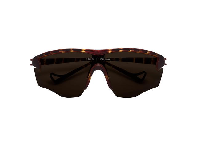 District Vision District Vision Junya Racer Glasses Brown MosaicD+ Copper Lenses - view 1