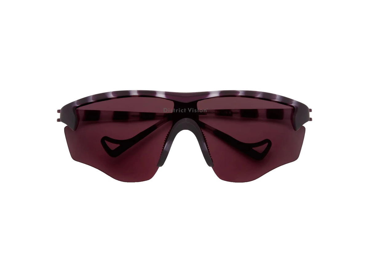 District Vision District Vision Junya Racer Glasses Nightshade Tortoise D+ Black Rose Lenses