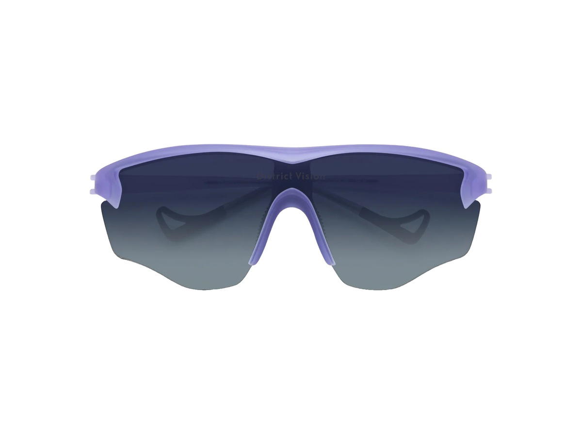 District Vision District Vision Junya Racer Glasses Periwinkle D+ Blue Gradient Lenses