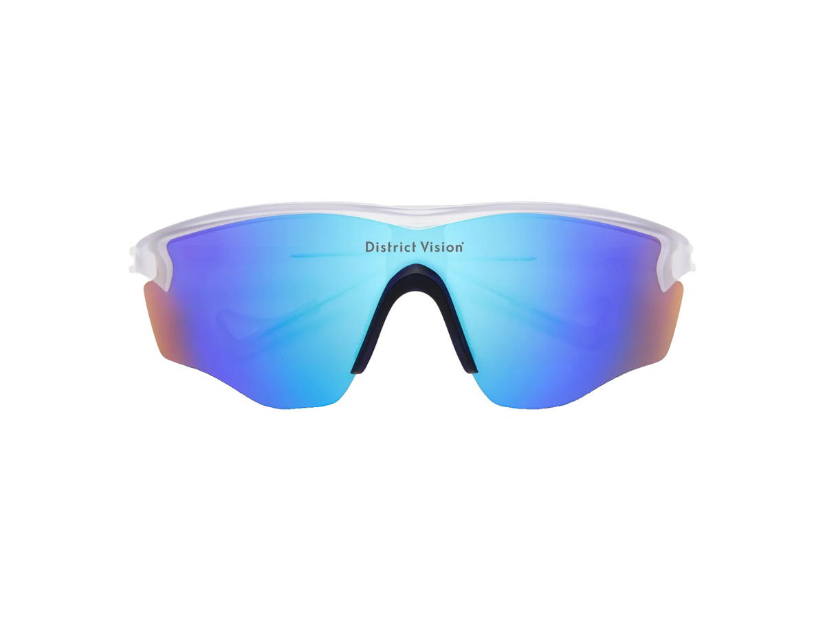 District Vision District Vision Junya Racer Glasses Pulsar D+ Blue Mirror Lenses