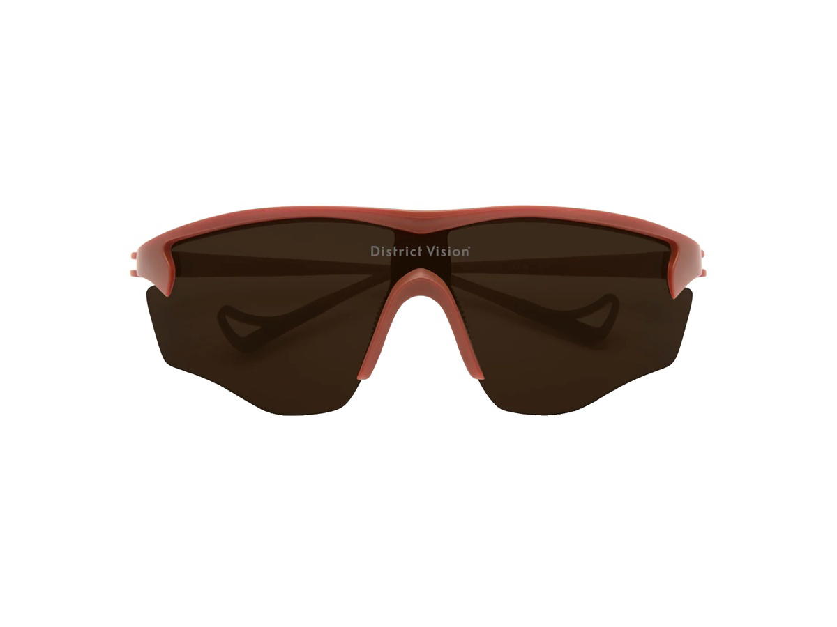 District Vision District Vision Junya Racer Glasses Terracotta D+ Copper Lenses