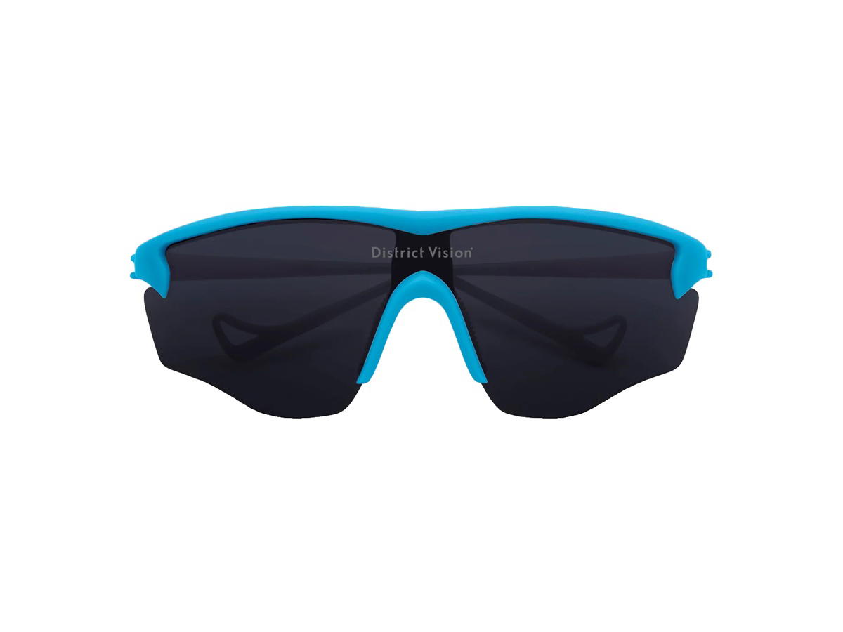 District Vision District Vision Junya Racer Glasses Thistle D+ Blue Ice Lenses