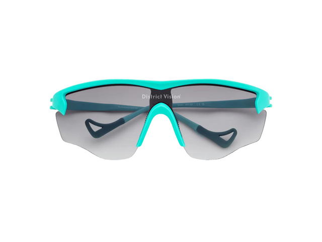 District Vision District Vision Junya Racer Glasses Turquoise D+ Gray Gradient Lenses - view 1