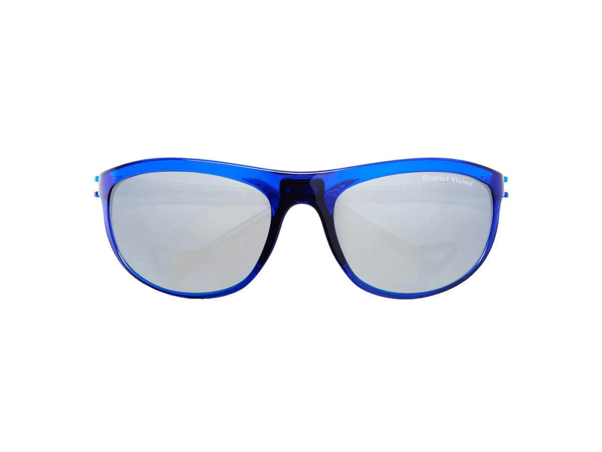 District Vision District Vision Takeyoshi Altitude Master Glasses Blueberry D+ Silver Flash Mirror Lenses