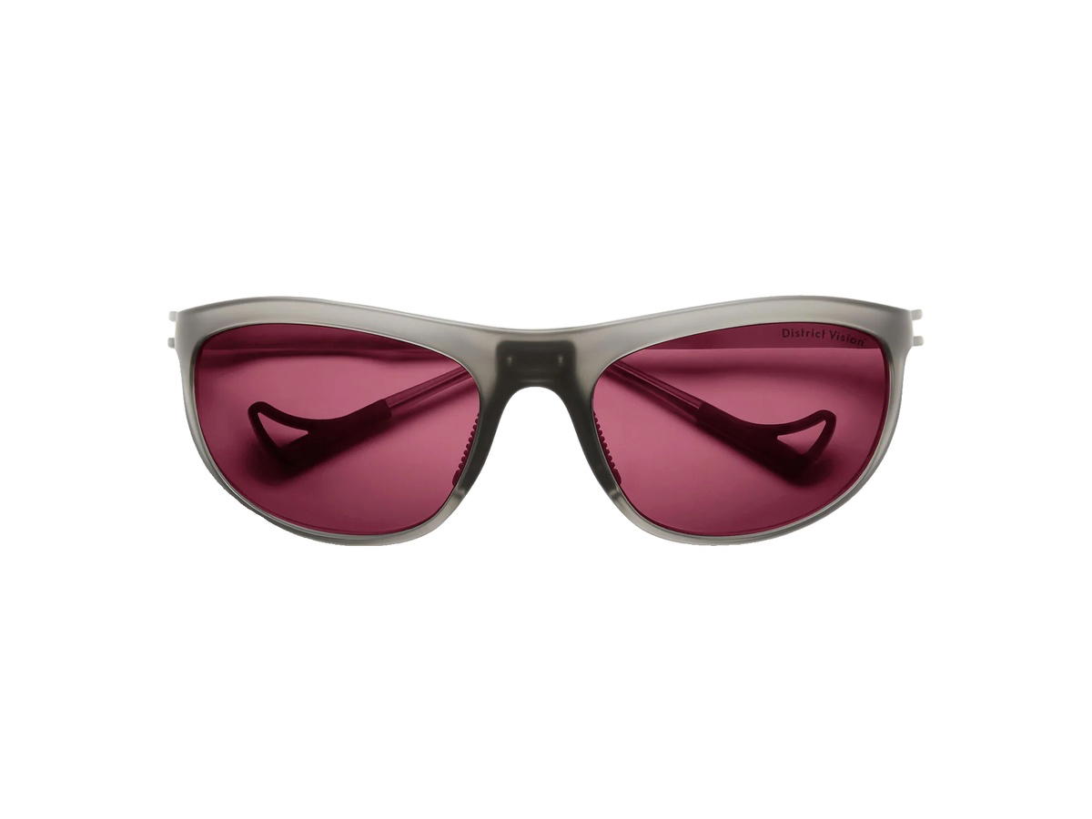 District Vision District Vision Takeyoshi Altitude Master Glasses GrayD+ Black Rose Lenses