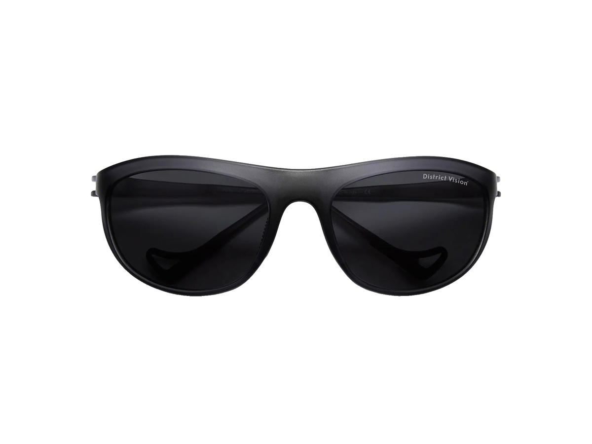 District Vision District Vision Takeyoshi Altitude Master Glasses Ink BlackD+ Onyx Mirror Lenses