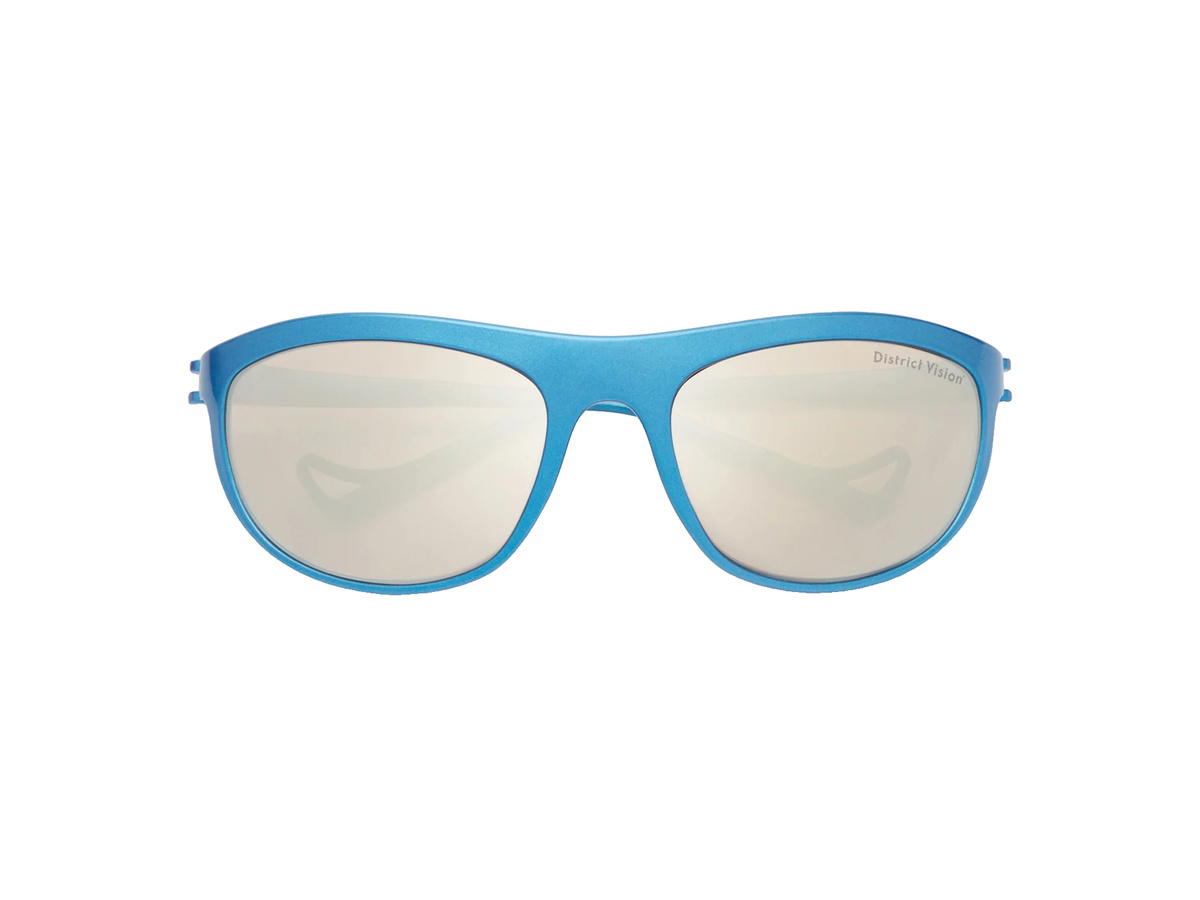 District Vision District Vision Takeyoshi Altitude Master Glasses Metallic Blue D+ Copper Mirror Lenses