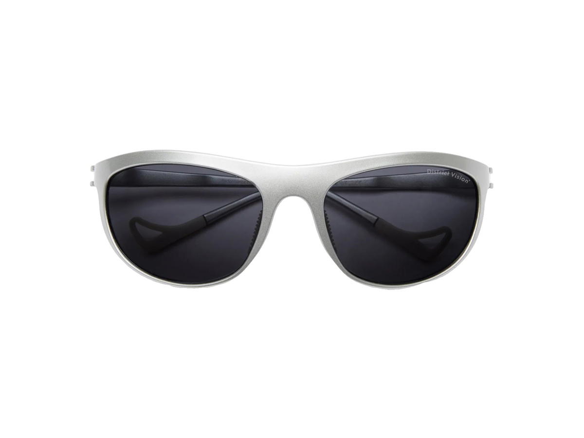 District Vision District Vision Takeyoshi Altitude Master Glasses SilverD+ Onyx Mirror Lenses