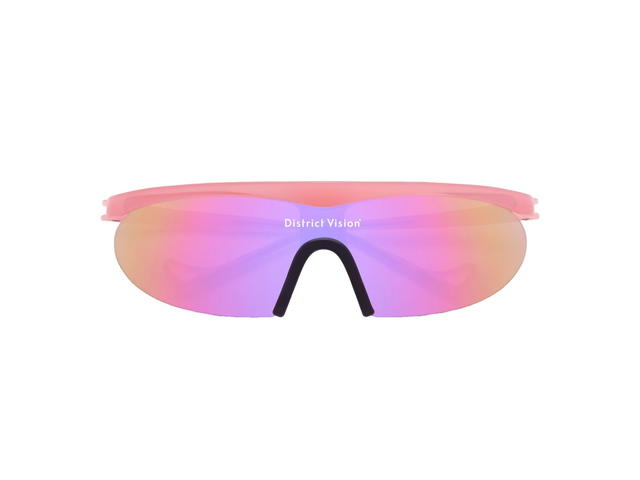 District Vision District Vision Koharu Eclipse Glasses Desert Rose D+ Aqua Mirror Lenses - view 1