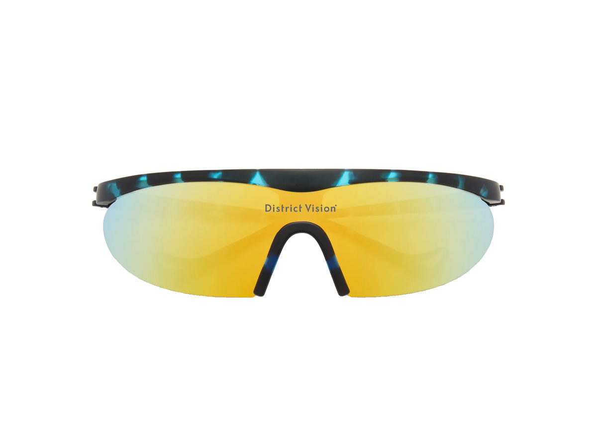 District Vision District Vision Koharu Eclipse Glasses Midnight Mosaic D+ Fire Mirror Lenses