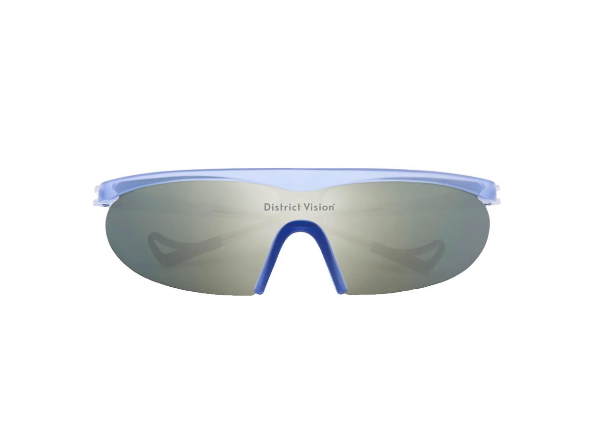 District Vision District Vision Koharu Eclipse Glasses Mist D+ G15 Silver Flash Mirror Lenses