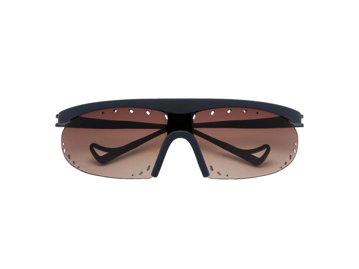 District Vision District Vision Koharu Eclipse PAF Glasses Deep Sea D+ Brown Gradient Lenses