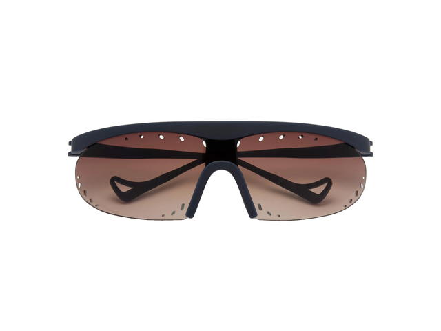District Vision District Vision Koharu Eclipse PAF Glasses Deep Sea D+ Brown Gradient Lenses - view 1