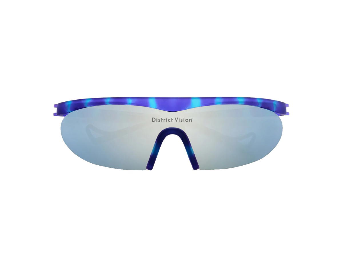 District Vision District Vision Koharu Eclipse Glasses Violet Tortoise D+ Silver Flash Mirror Lenses