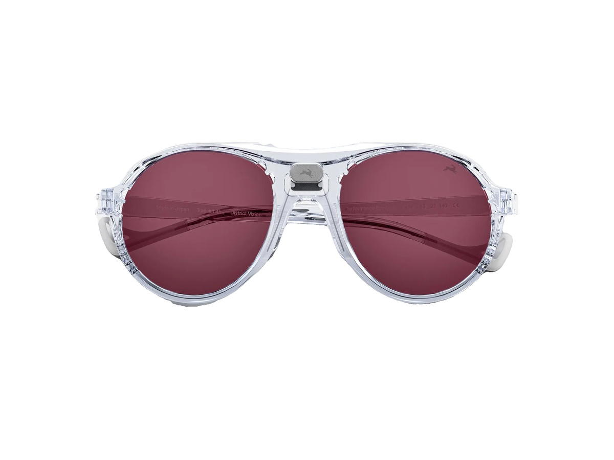District Vision District Vision Kazu Tourer Glasses Transparent D+ Black Rose Lenses