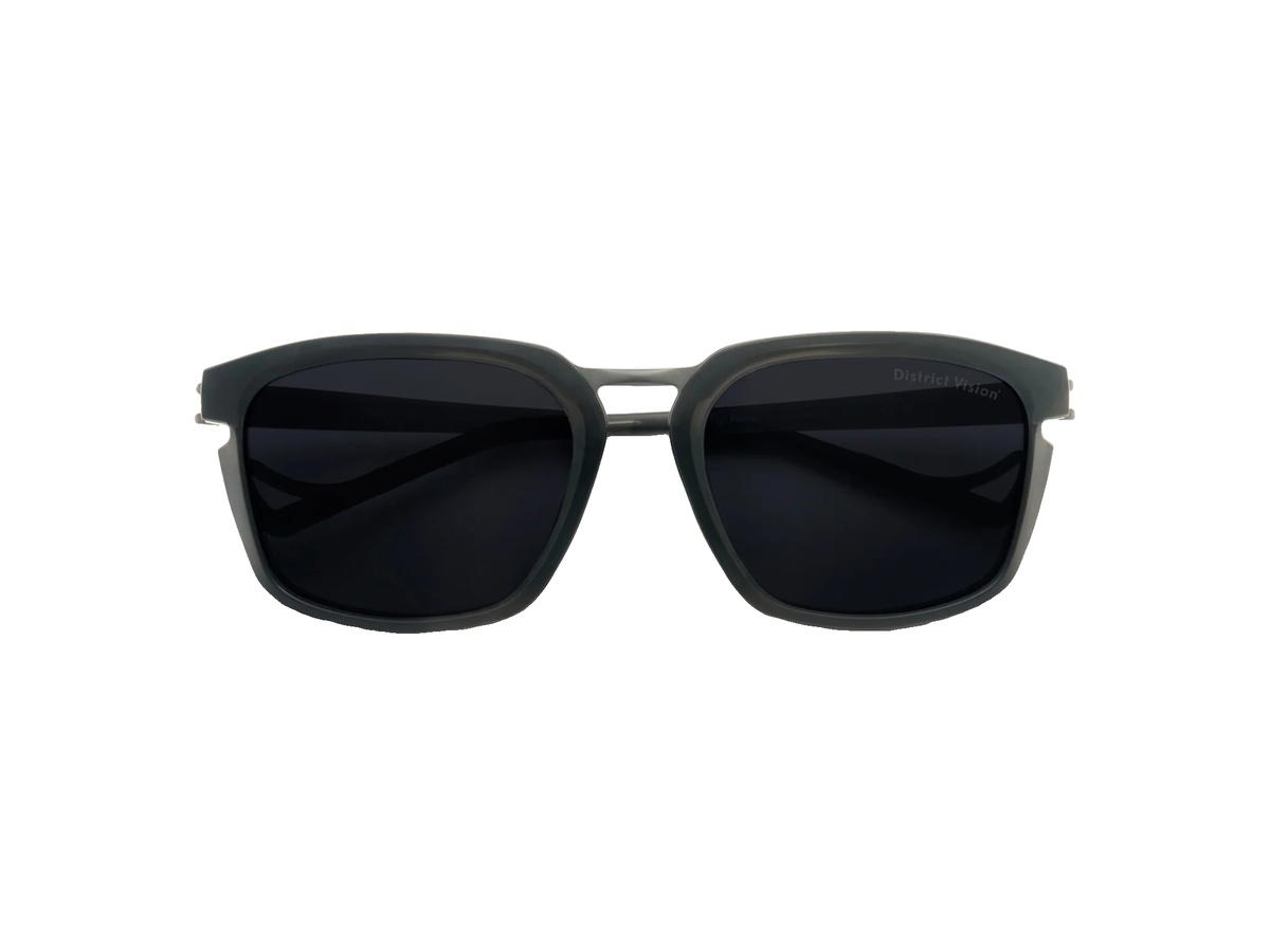 District Vision District Vision Keita Summit Ti Glasses Black D+ Onyx Mirror Lenses